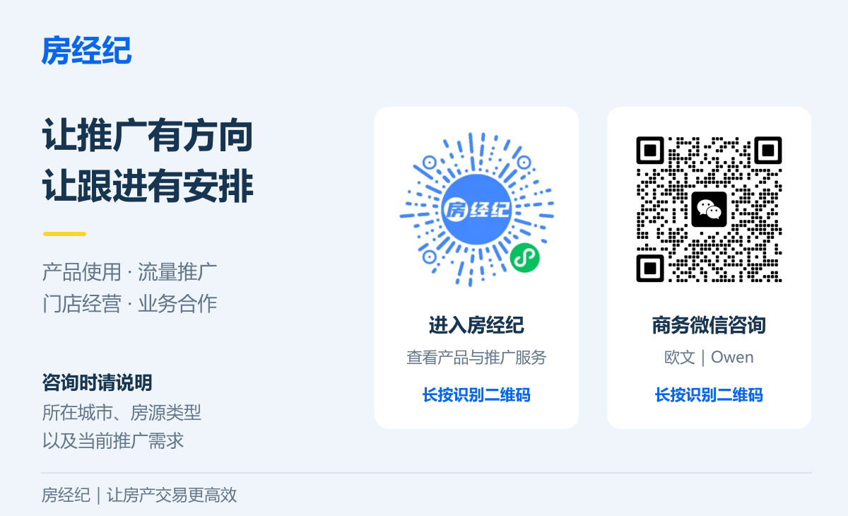 房经纪小程序码与商务微信合作二维码